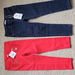 2 Brand new Janie and Jack 4T girls pants